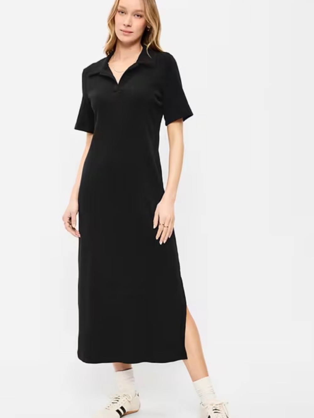 NWT Old Navy Short-Sleeve Polo Midi Dress